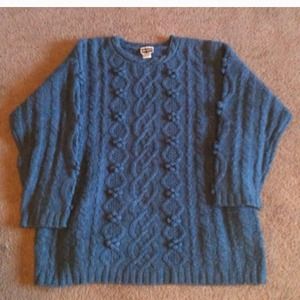XL Dark blue wool sweater