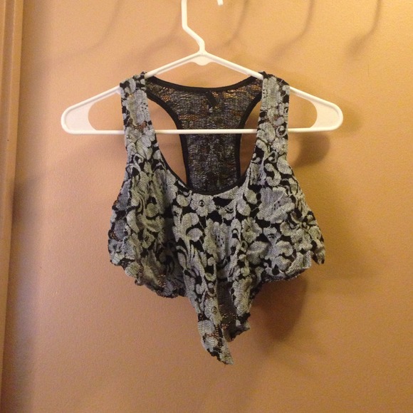 Black crop top