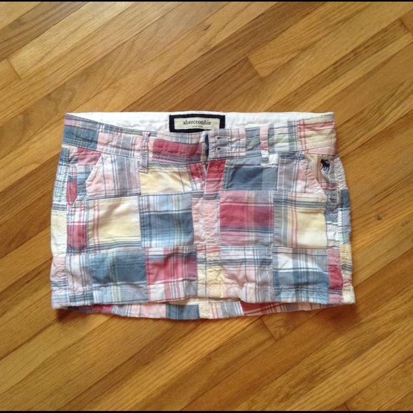 Plaid patchwork Abercrombie (kids) skirt!