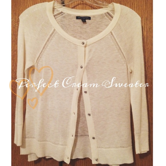 Perfect Girly Lightweight Cream Cardigan