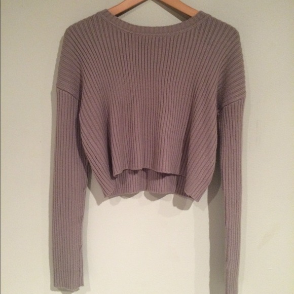 Brown knitted sweater