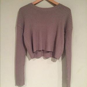 Brown knitted sweater