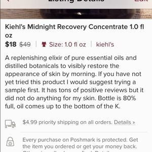 Kiehls midnight recovery concentrate
