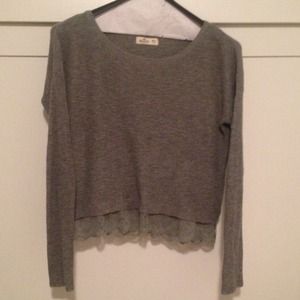 Lace Hem Sweater