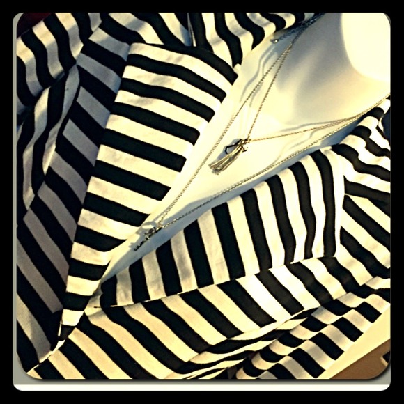 Blk white blazer