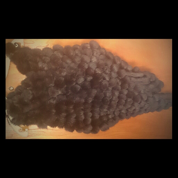 LADIES - Chocolate AUTHENTIC Fur Poncho!!