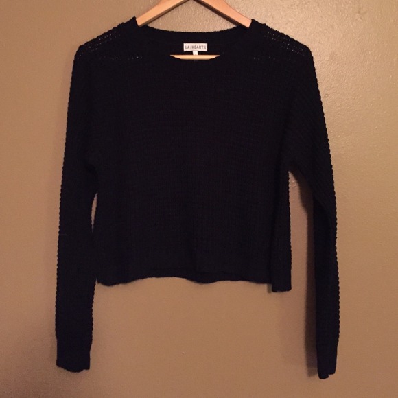 Pacsun (LA : Hearts) crop top sweater
