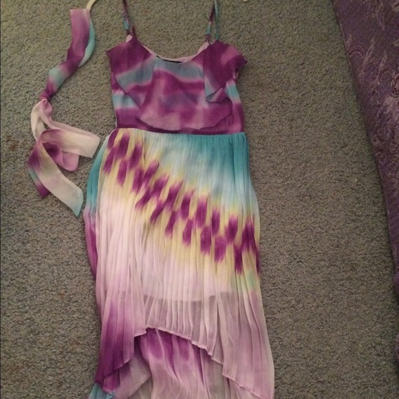 Ombré high to low dress