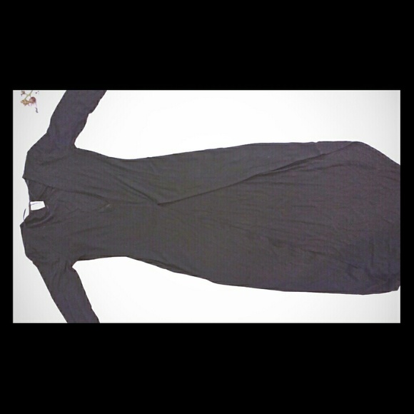 Black high low long sleeve top