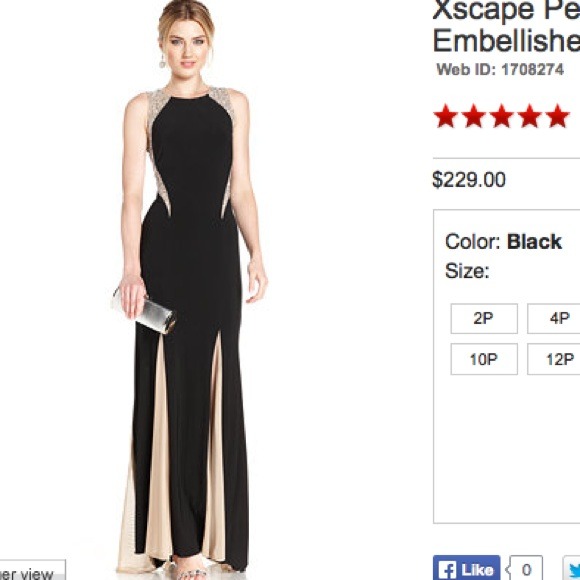 Sultry glittering xscape gown!! 🎉🎉🙌