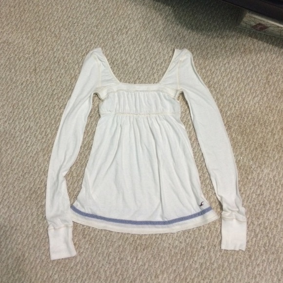 Hollister White Babydoll top