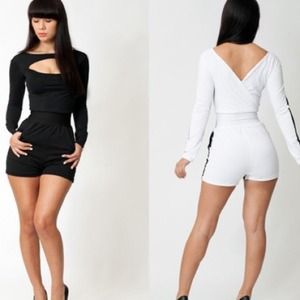 Black and white jumpsuit