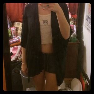 Brandy Melville black kimono