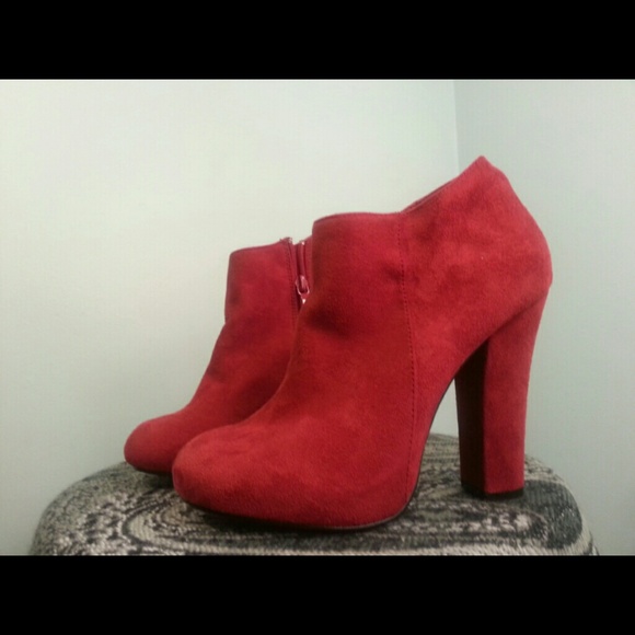 Black Friday sale Diba red suede ankle - Picture 2 of 4