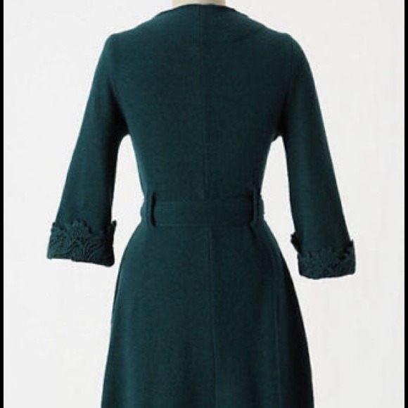 SOLD Anthropologie Coat, emerald! - Picture 2 of 4