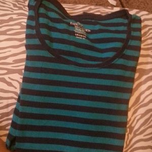 Navy blue & turquoise long sleeve