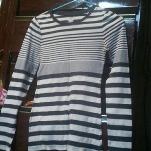 Navy Blue & white striped long sleeve