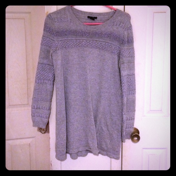Grey sparkle sweater