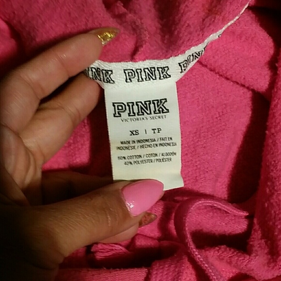 Vs pink leopard hoodie - Picture 3 of 3