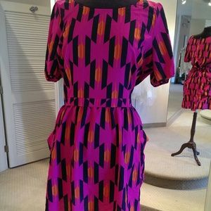 Geometric patterned dress