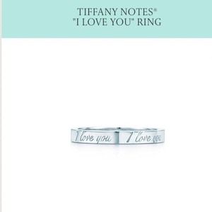 Tiffany I love you ring size 5
