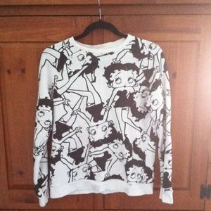 Betty Boop Pull Over Sweatshirt