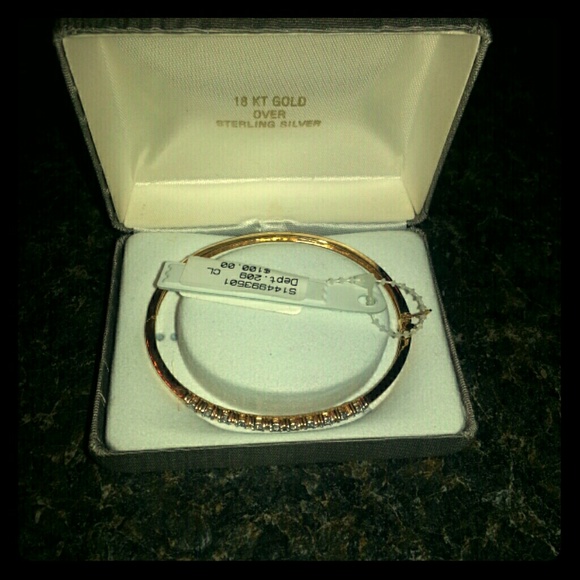 18 KT GOLD over Sterling Silver Bracelet!
