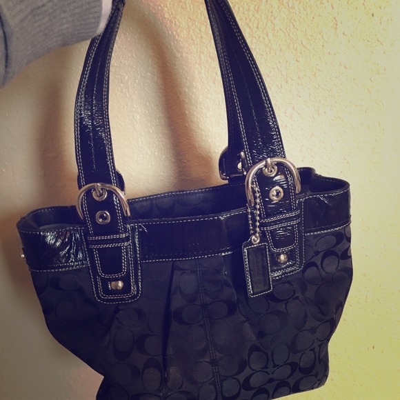 Black coach purse