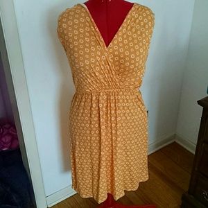 Beautiful Merona orange wrap front dress