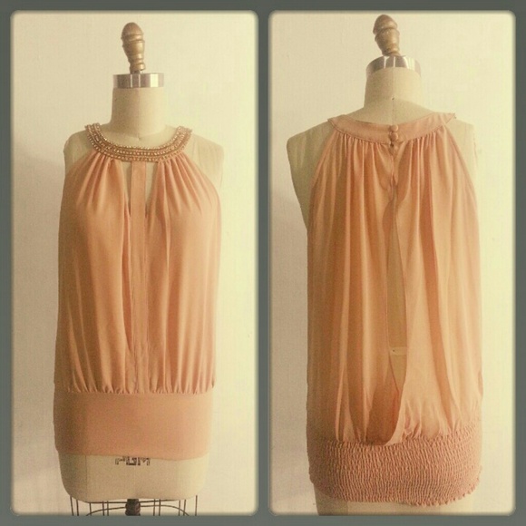 Sequinced Opened Back Dress Shirt