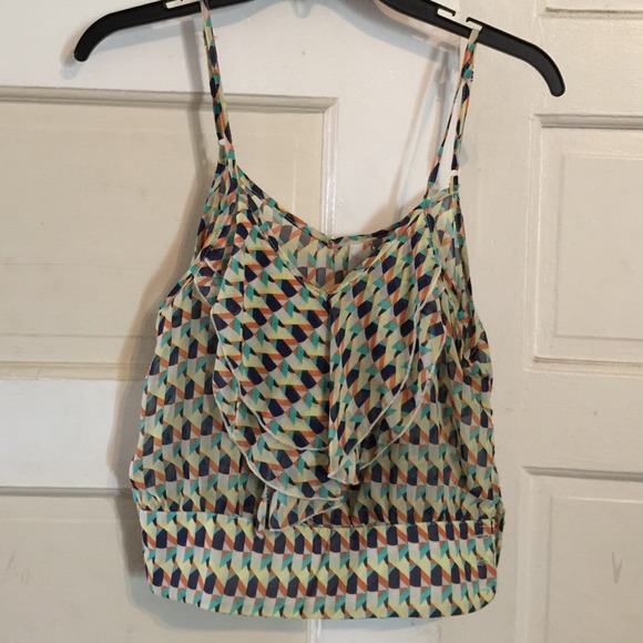 Multi colored crop top