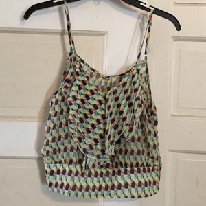 Multi colored crop top