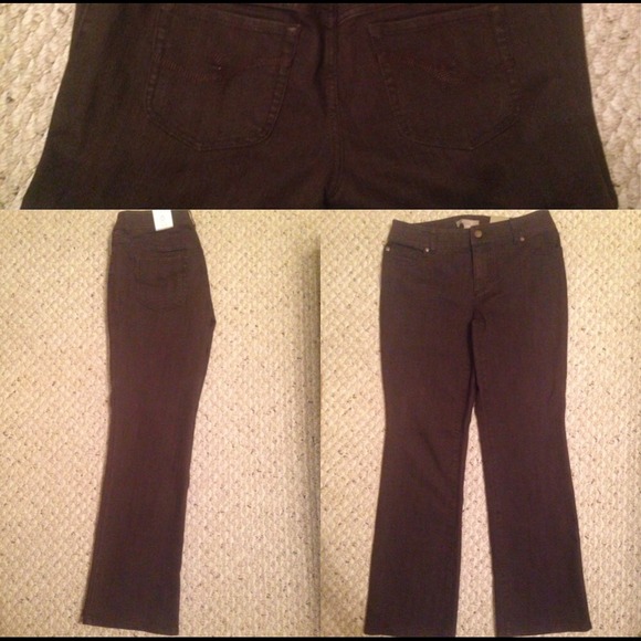Chico's brown boot cut pant 0s NWT