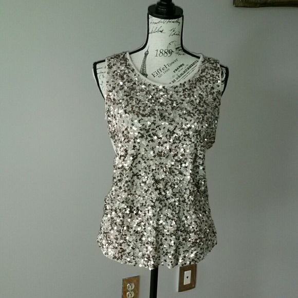 Anne Klein sequin top