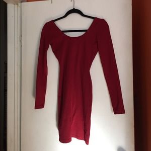 American Apparel Long Sleeve Doube-U Dress