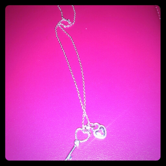 Sterling Silver Heart and Lock Pendant with Chain