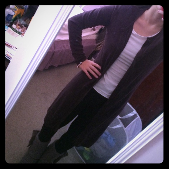 BRAND NEW Long purple cardigan!