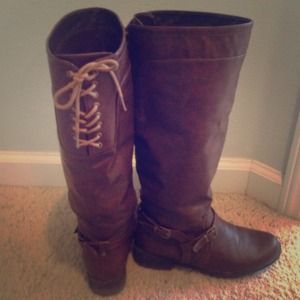 Knee high chocolate brown boots
