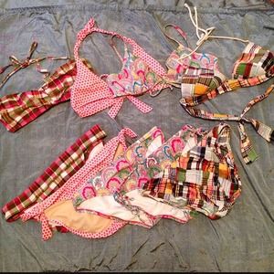{ J.Crew } 4 Complete Bikinis