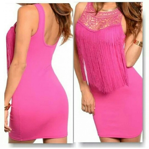 Pink fringe mini!!!