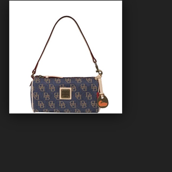 Dooney & Bourke Handbags - Dooney and Bourke mini denim logo barrel purse