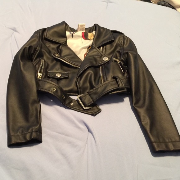 Harajuku mini bikers jacket girls