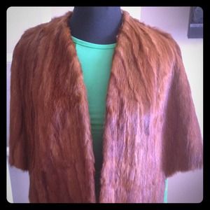 100% authentic mink cape. Excellent condition
