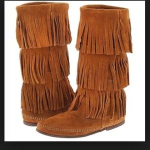 Brown Fringe boots