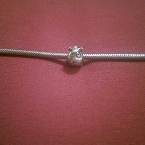 Authentic Pandora sterling silver dog charm