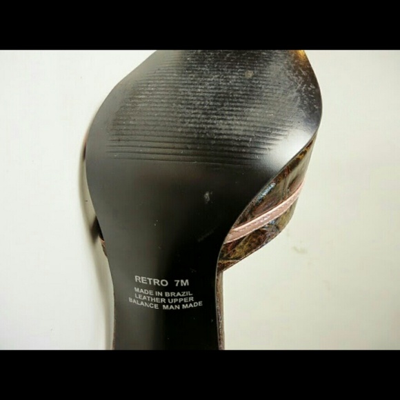 SOLD Carlos By Carlos Santana Pink Snakeskin Heels - Picture 3 of 4