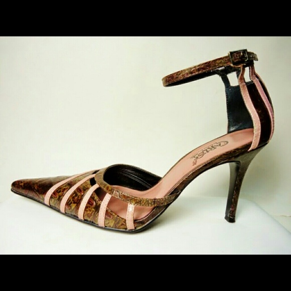 SOLD Carlos By Carlos Santana Pink Snakeskin Heels - Picture 4 of 4