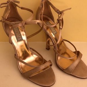 Designer Pale pink heels -worn just a couple times