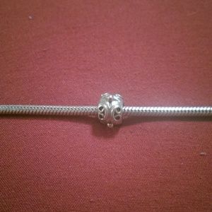 Rare*** Pandora sterling silver and gold charm