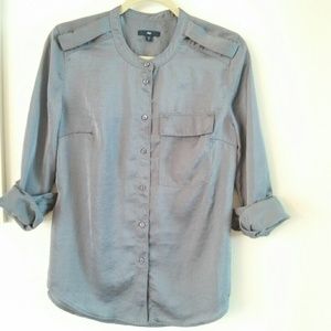 GAP Grey Button Top